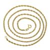 Image 3 : Vintage Vieri Italian 18K Yellow Gold 27.5" 2.6mm Rope Link Chain Necklace
