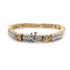 Image 2 : 14KT Yellow Gold 5.20 ctw Diamond Straight-Line Bracelet