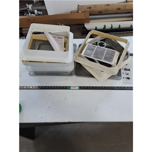 Assorted RV Ceiling Vent Frames & Screens