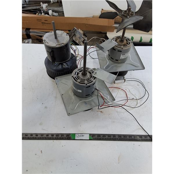 (3) Fan Motors (1/4 HP & 2 1/3 HP)