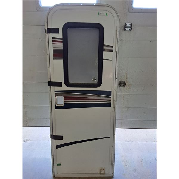 RV Camper Door with Frame & Screen 26" x 72"