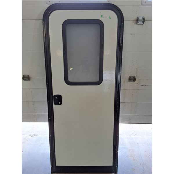 RV Camper Door with Frame & Screen 28" x 70"