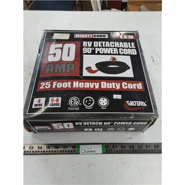 Mighty Cord RV Detachable Power Cord (NIB)