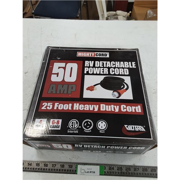 Mighty Cord RV Detachable Power Cord (NIB)