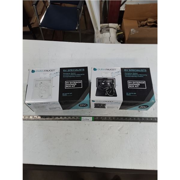 (2) RV Exterior Shower Box Kits (NIB)