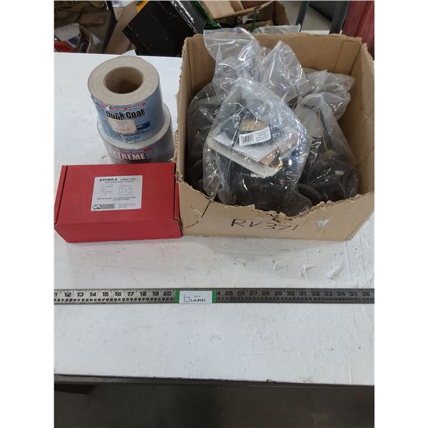 (3) RV Mechanism Assembly 19613 - Sealed, U-Bolt Kit, Quick-Cote Roofing Tapes