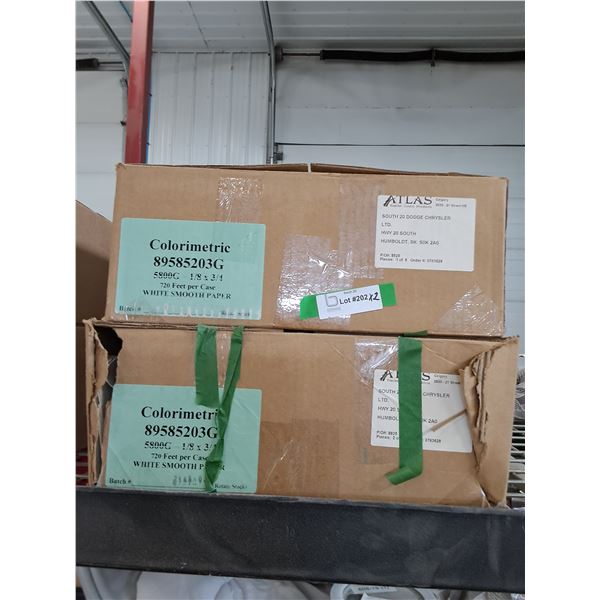(2) Boxes of Colorimetric Paper - 1 Open