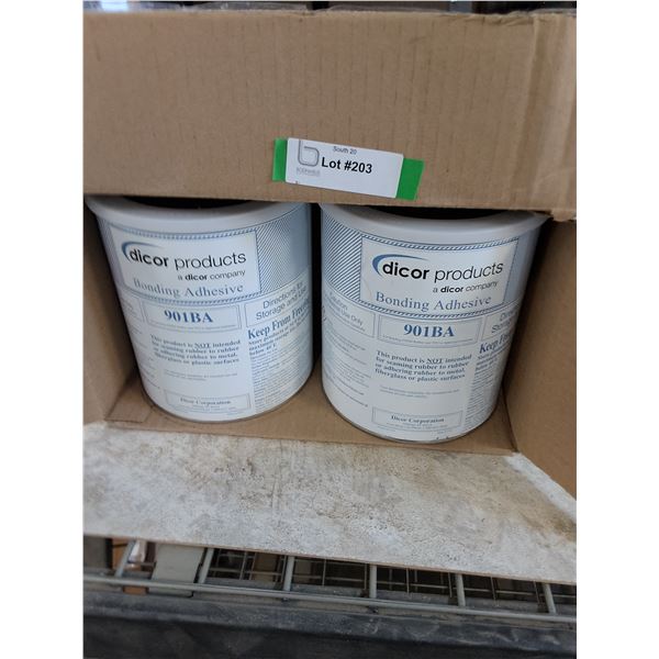 (4) Cans of Dicor Bonding Adhesive 91BA - New
