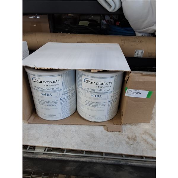 (4) Cans of Dicor Bonding Adhesive 91BA - New