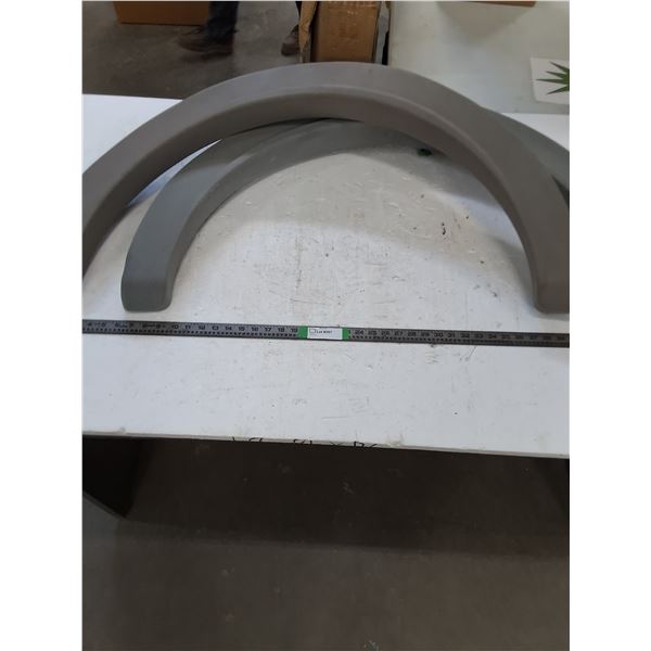 (2) RV Rear Wheel Well Skirts