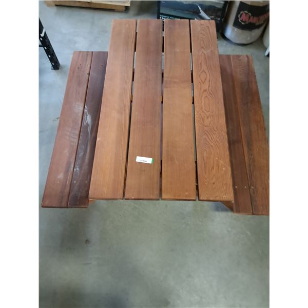 Kid's Wooden Picnic Table 42" x 46" x 21"