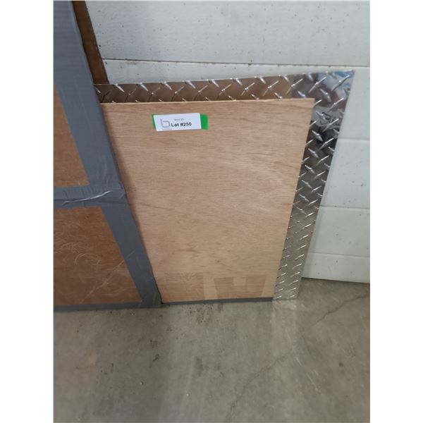 Bright Tread Plate Panel Approx 8' x 2' - New