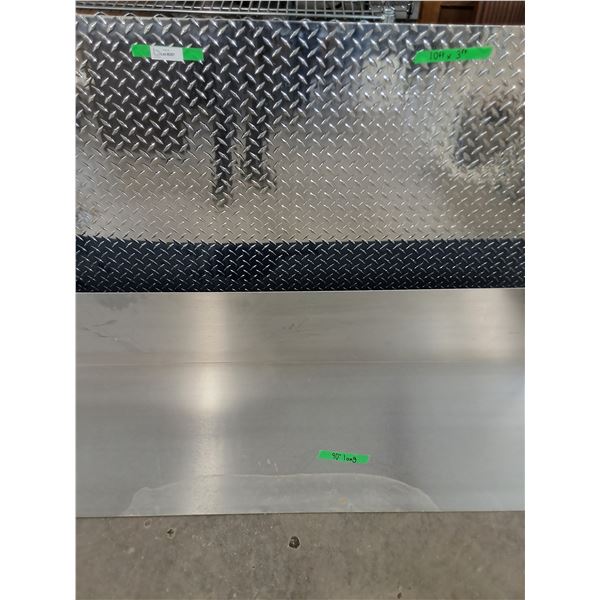 Chrome Checkerboard Panel 10' x 3', 90-Degree Metal Panel 90" Length