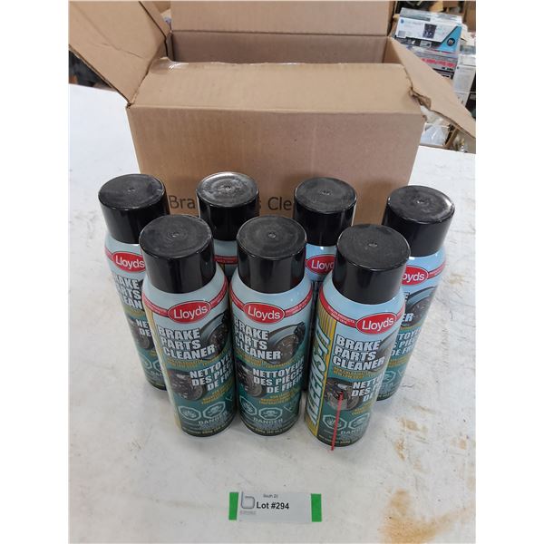 (7) Bottles of Lloyd's Brake Parts Cleaner 390g - Unused