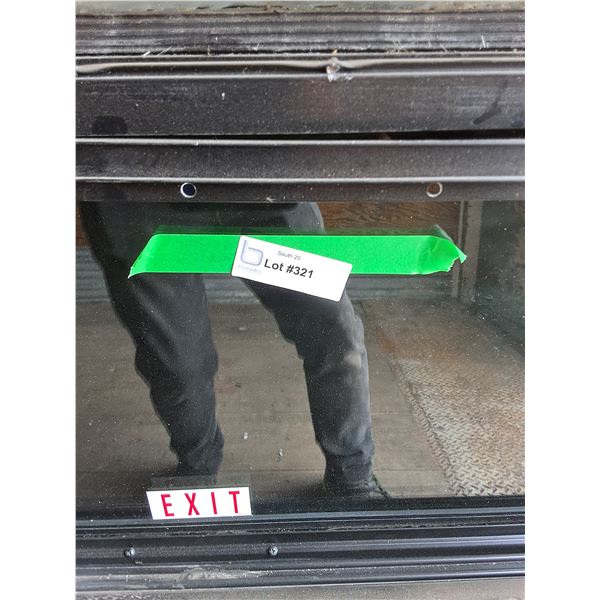 Rectangle RV Window with Trim Piece (In Trailer on Floor)