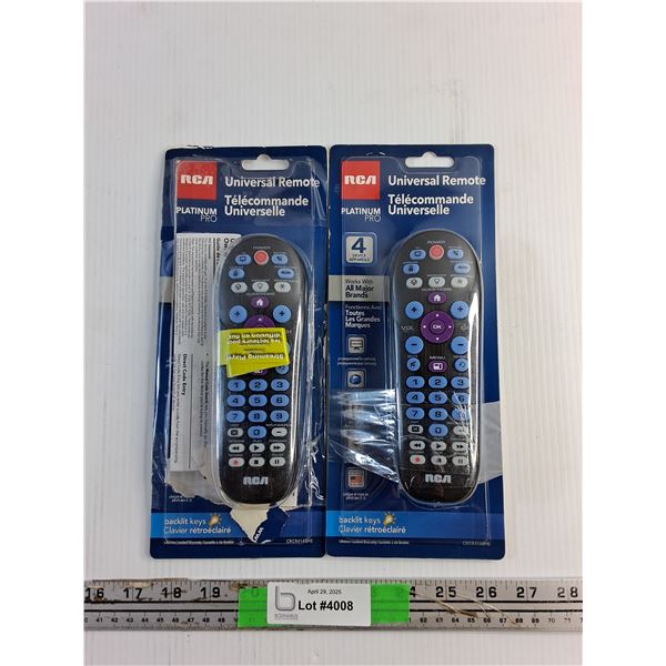 (2)RCA Universal Remotes - Sealed