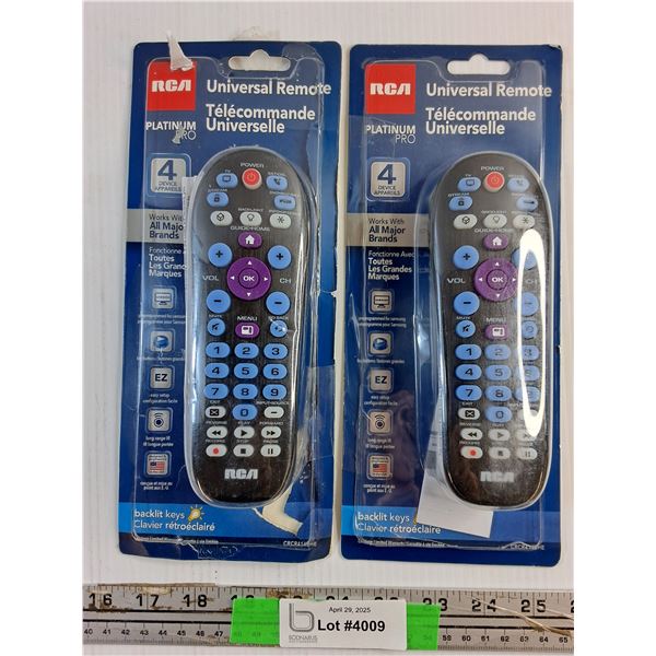 (2)RCA Universal Remotes - Sealed
