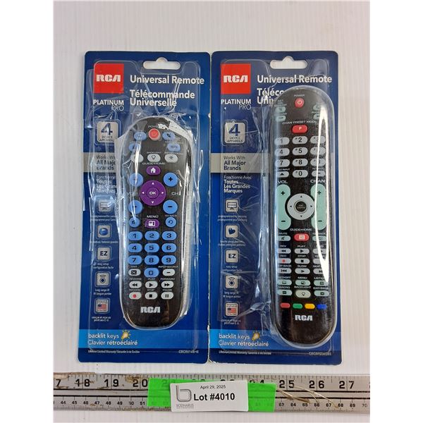 (2)RCA Universal Remotes - Sealed