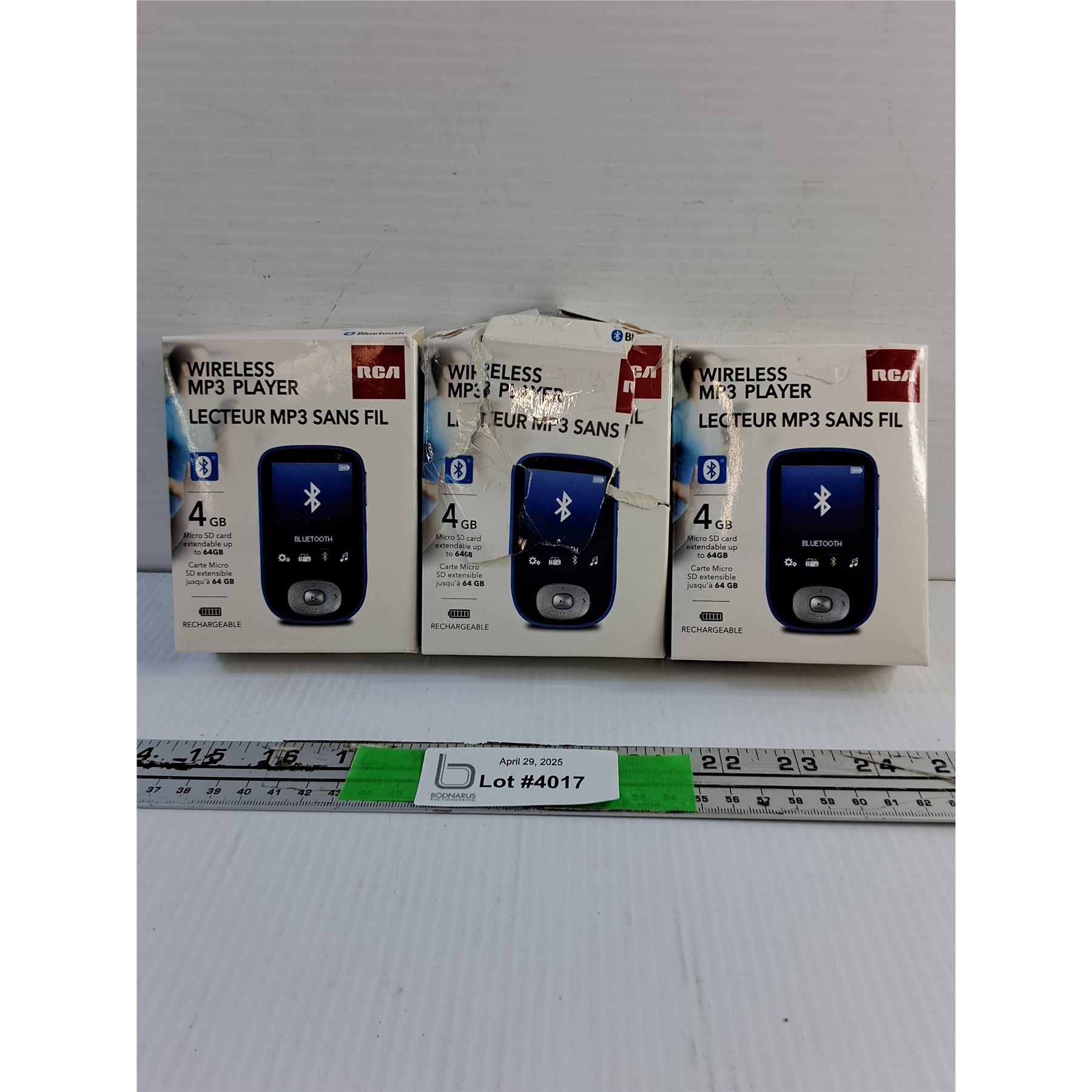 (3) RCA Wireless MP3 Players - As Is - Bodnarus Auctioneering