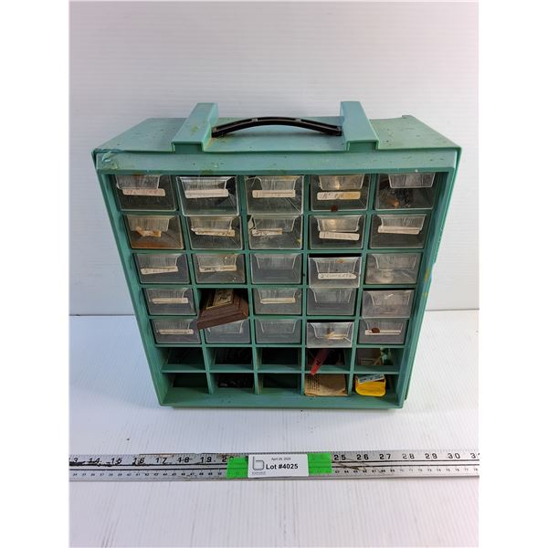 Hardware Organizer and Assorted Hardware