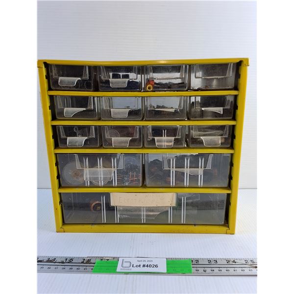 Hardware Organizer and Assorted Electrical Hardware