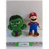 Image 1 : Hulk and Mario Plush Toys