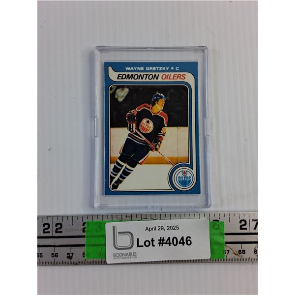 O Pee Chee Wayne Gretzky Edmonton Oilers Hockey Trading Card - Authenticity Not Guaranteed