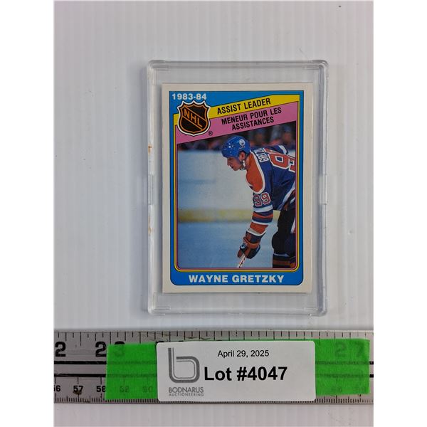 O Pee Chee Wayne Gretzky Edmonton Oilers Hockey Trading Card - Authenticity Not Guaranteed