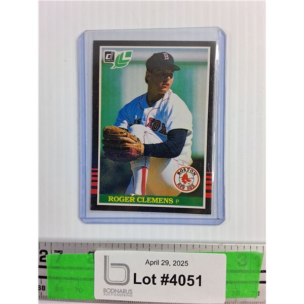 Donruss Roger Clemens Trading Baseball Card - Authenticity Not Guaranteed