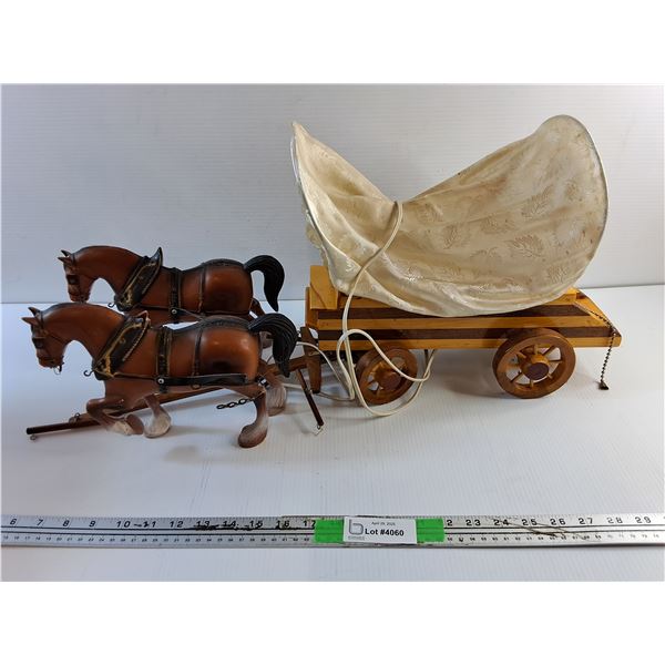 Covered Wagon Lamp - As Is
