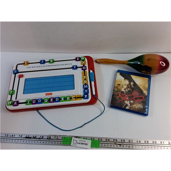 Fisher Price Childs Learning Toy, Maraca and 300 Spartans Blu Ray Movie