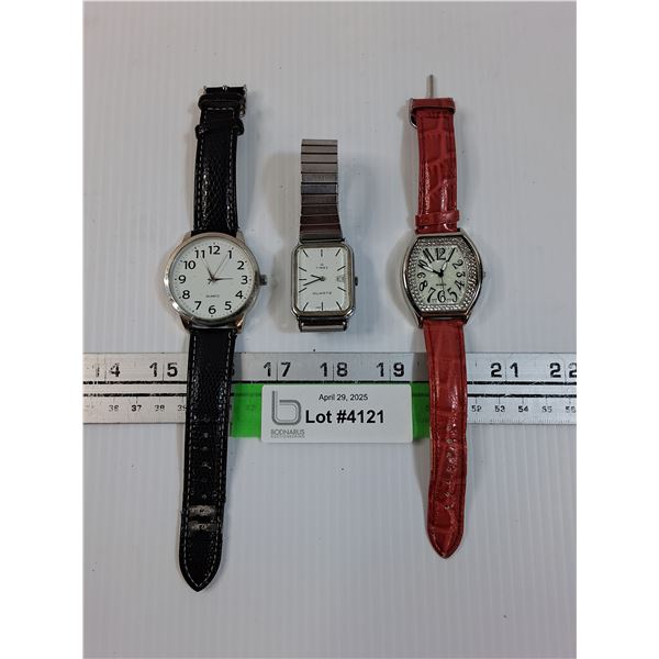 (3) Watches: Assorted - As Is