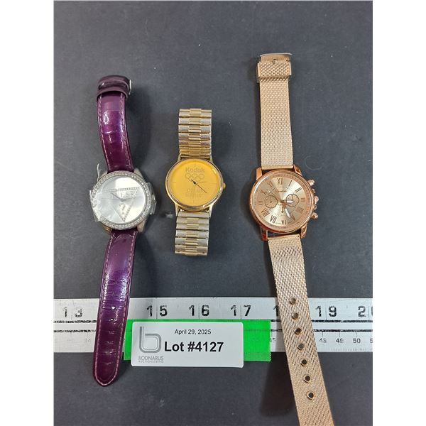 (3) Watches: Assorted - Guess, Kodak - As Is