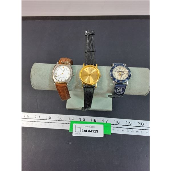 (3) Watches: Assorted, Pittsburgh Penguins, Misc - As Is