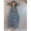 Image 1 : Ladies Jean Shorts Over-Alls - Size Large