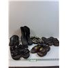 Image 1 : Womens Winter Boots (Size 8), Kids Sandals (4.5), Ladies Size 7 Shoe, Mens Sandals (7)