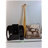 Image 1 : Wood Baseball Bat (Worn), Cariboo Pillow, Office Organizers