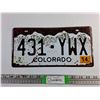 Image 1 : Colorado Front Licence Plate