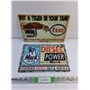 Image 1 : Esso and Mack Trucks Wall Hanging Signs 12 x 8"