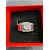 Image 3 : Silver Ring with Diamond - Size 11, Authenticity Not Guaranteed