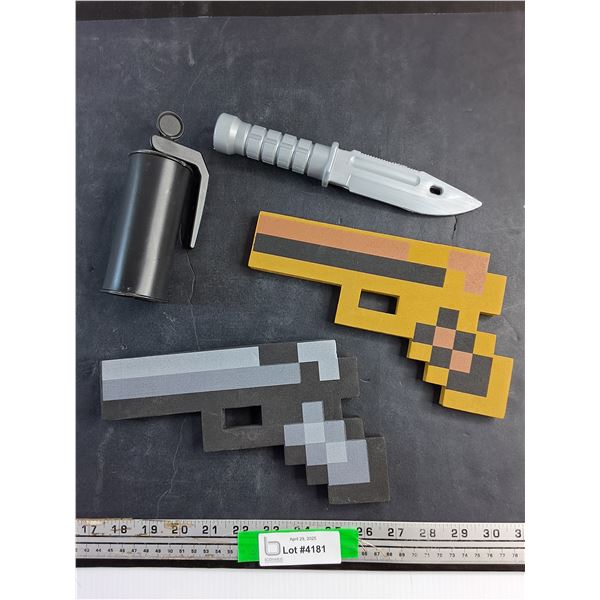 Toy Handguns, Grenade and Combat Knife