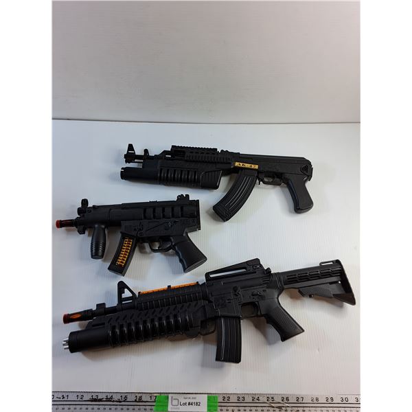 (3) Toy Sound Guns