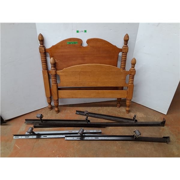 *Single Size Bed Frame  and Wooden Headboard - Cannot Ship