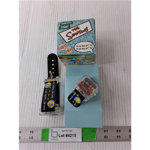 (2) Simpsons Digital Watches-Working