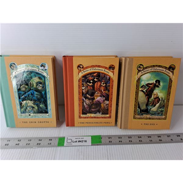 (3) Series of Unfortunate Events Books- 11, 12, 13