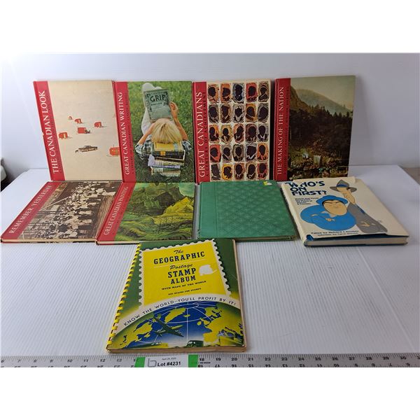 (9) Vintage Books-Abbott & Costello, Peter Pan, Weekend Magazine, Stamp Album