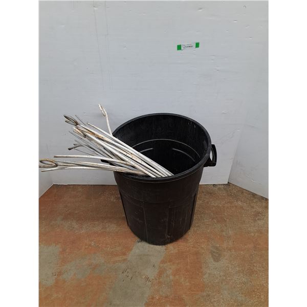 *Plastic Trash Can and Hay Rake Tines - Cannot Ship