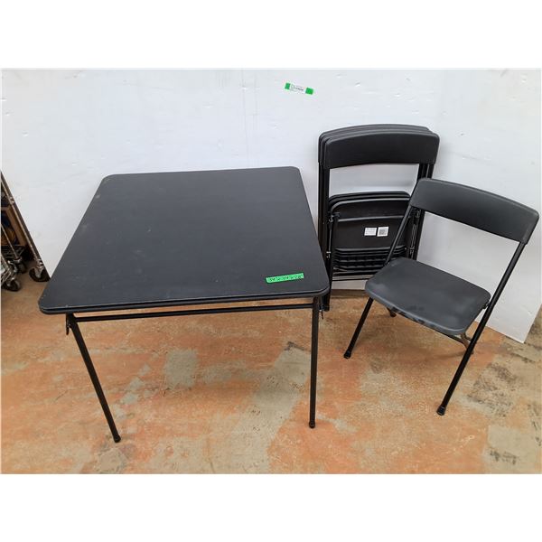 *(4) Folding Chairs and Table - Cannot Ship
