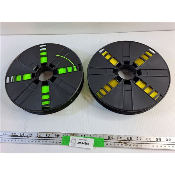 3D Printing Filaments - Lime Green and Yellow