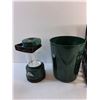 Image 2 : Outdoor Electric Lantern, Plastic Bucket and Magazine Holder